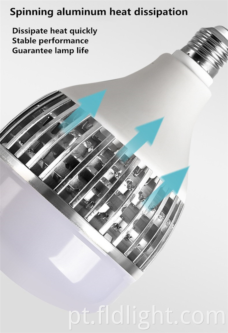 e27 silver white led bulb lights high power 